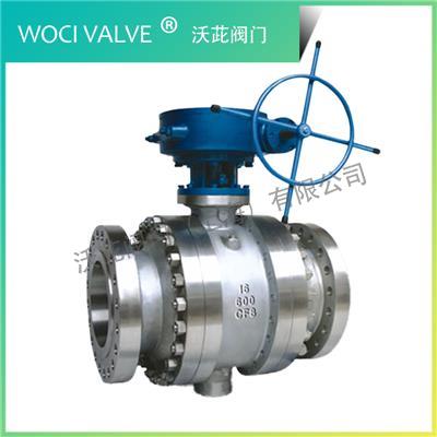 Q347F Stainless Steel Worm Gear Fixed Ball Valve